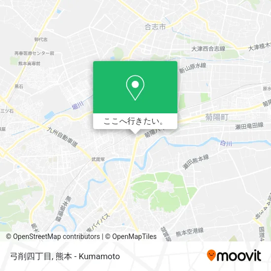 弓削四丁目地図