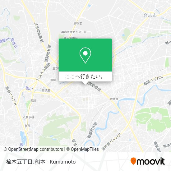 楡木五丁目地図