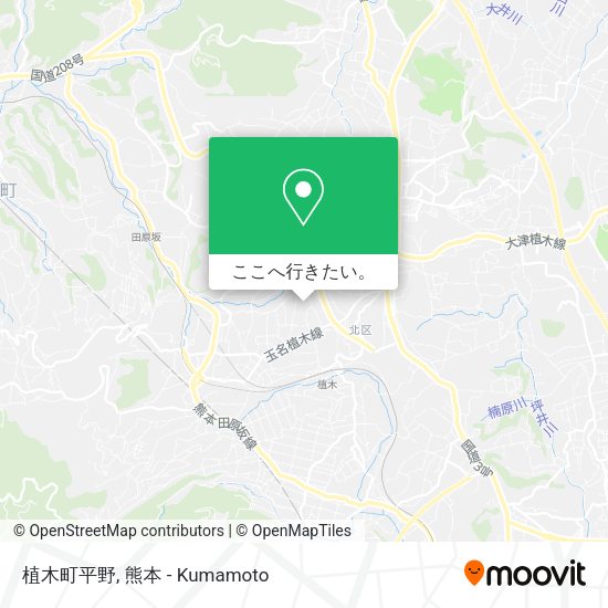 植木町平野地図