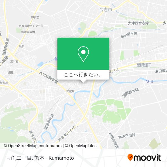 弓削二丁目地図