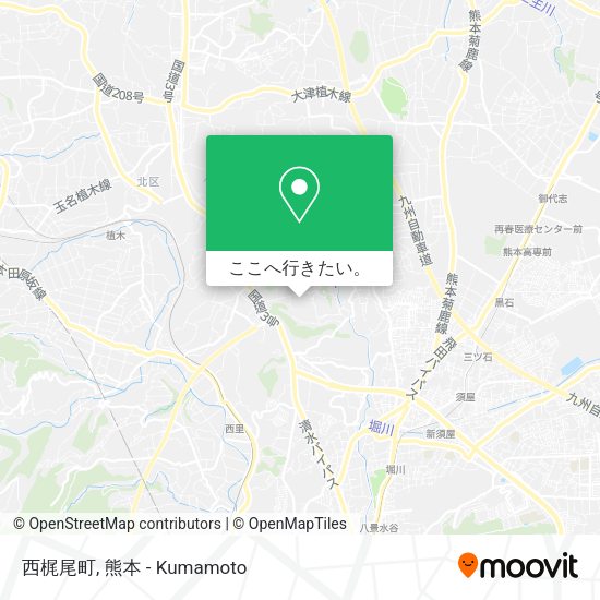 西梶尾町地図