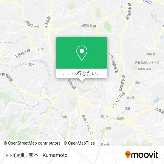 西梶尾町地図