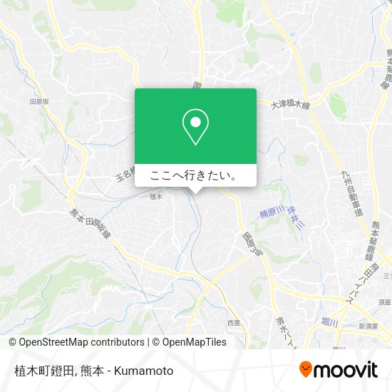植木町鐙田地図