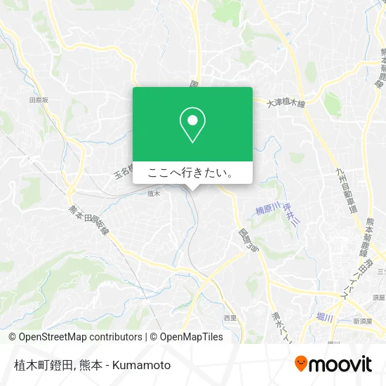 植木町鐙田地図