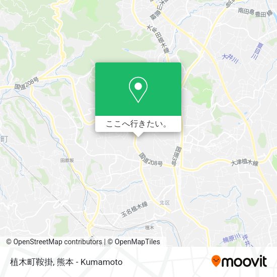 植木町鞍掛地図