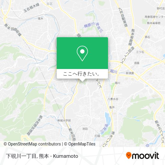 下硯川一丁目地図