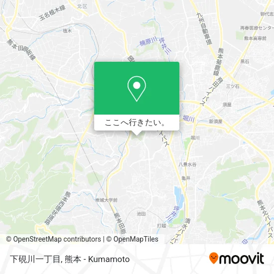 下硯川一丁目地図
