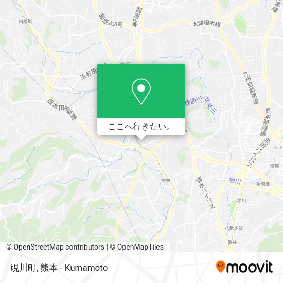 硯川町地図