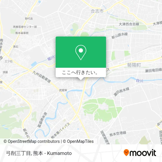 弓削三丁目地図