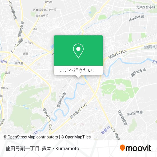 龍田弓削一丁目地図