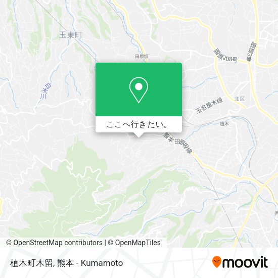 植木町木留地図
