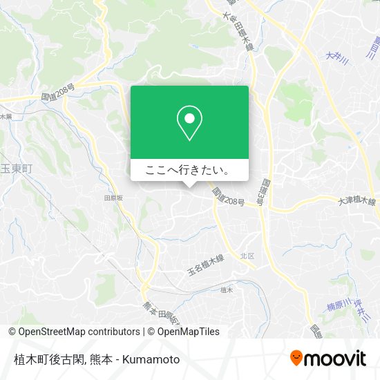 植木町後古閑地図