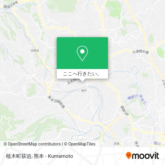 植木町荻迫地図