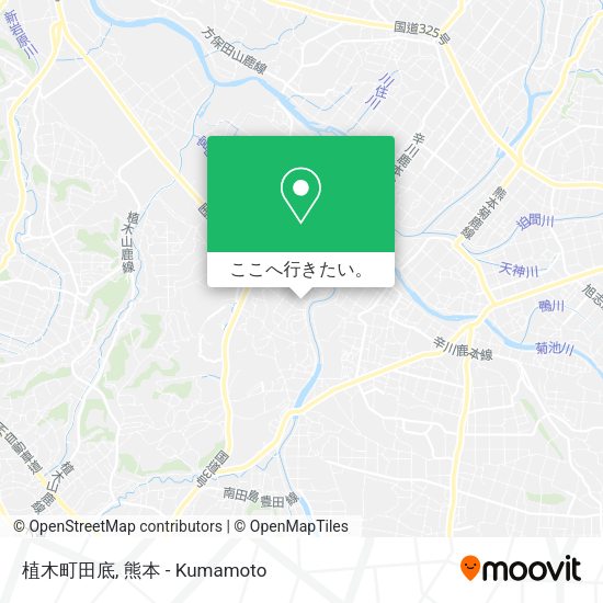 植木町田底地図