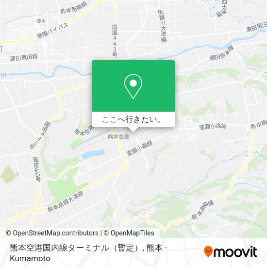熊本空港国内線ターミナル（暫定）地図
