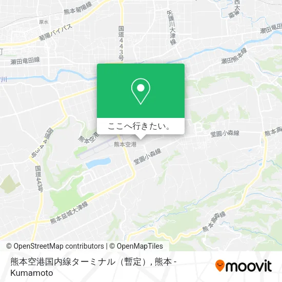熊本空港国内線ターミナル（暫定）地図