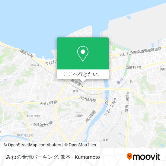 みねの金池パーキング地図