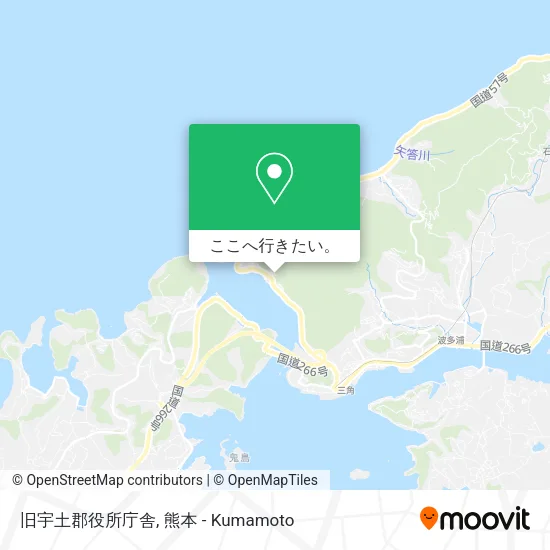 旧宇土郡役所庁舎地図