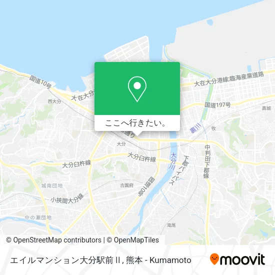 エイルマンション大分駅前Ⅱ地図