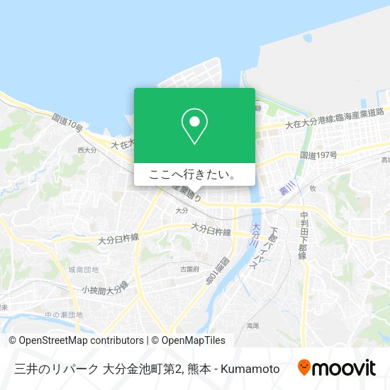 三井のリパーク 大分金池町第2地図