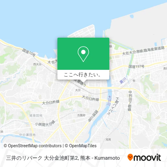 三井のリパーク 大分金池町第2地図