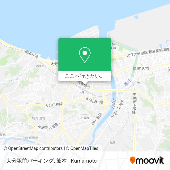 大分駅前パーキング地図