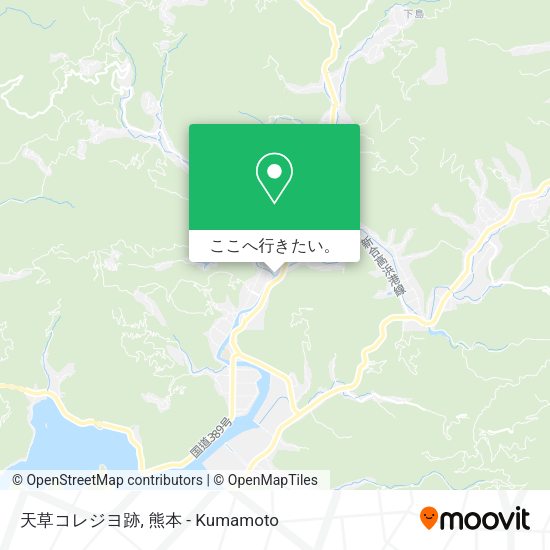 天草コレジヨ跡地図