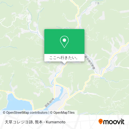 天草コレジヨ跡地図