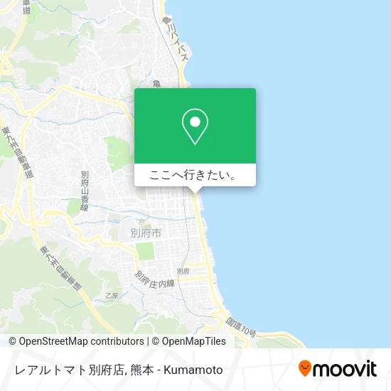 レアルトマト別府店地図