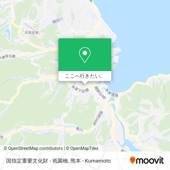 国指定重要文化財 - 祇園橋地図