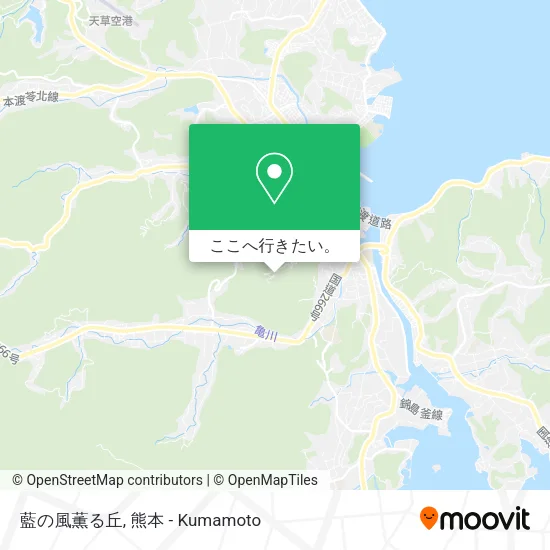 藍の風薫る丘地図
