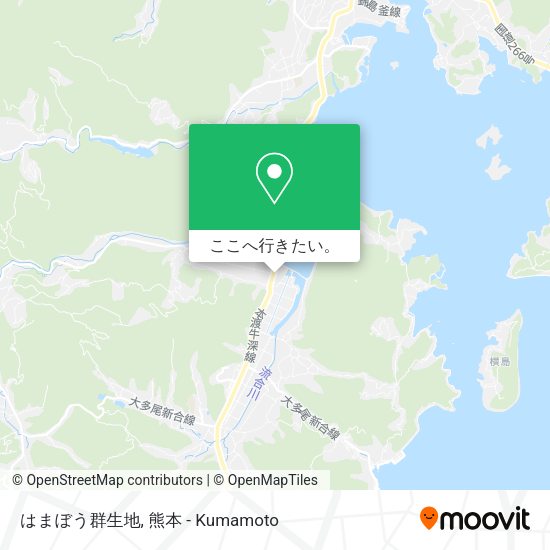 はまぼう群生地地図