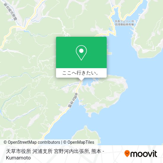 天草市役所 河浦支所 宮野河内出張所地図