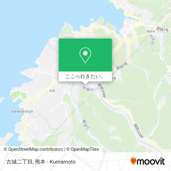 古城二丁目地図
