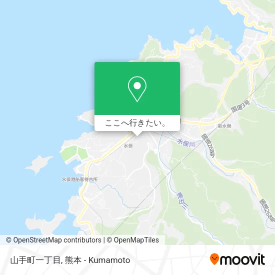 山手町一丁目地図