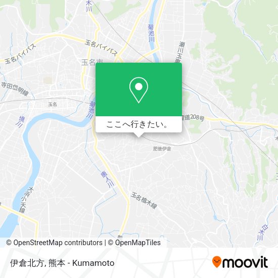 伊倉北方地図