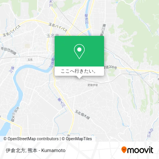 伊倉北方地図
