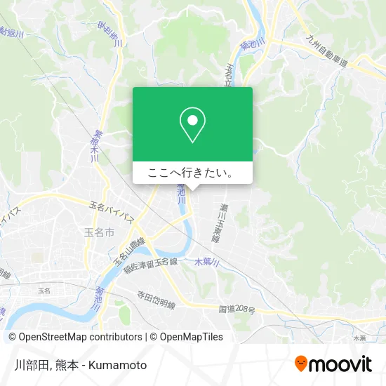 川部田地図