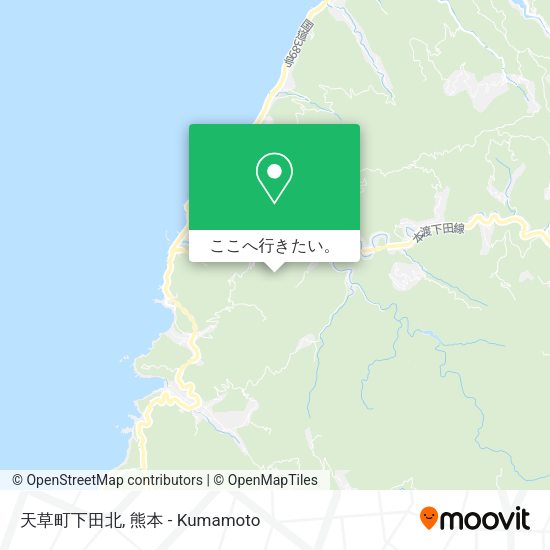天草町下田北地図