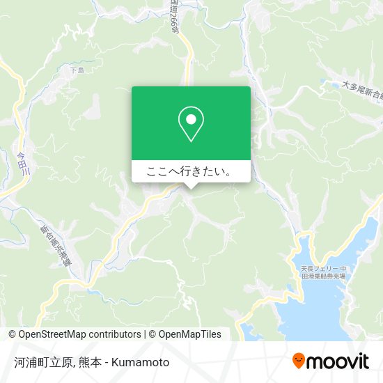 河浦町立原地図
