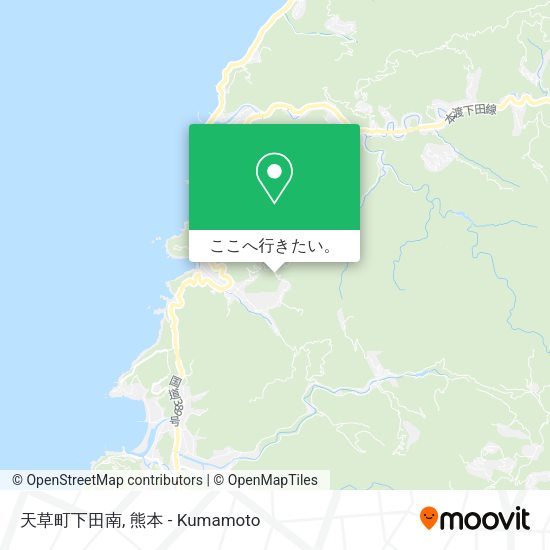 天草町下田南地図