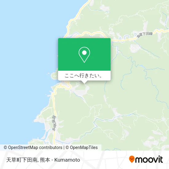 天草町下田南地図
