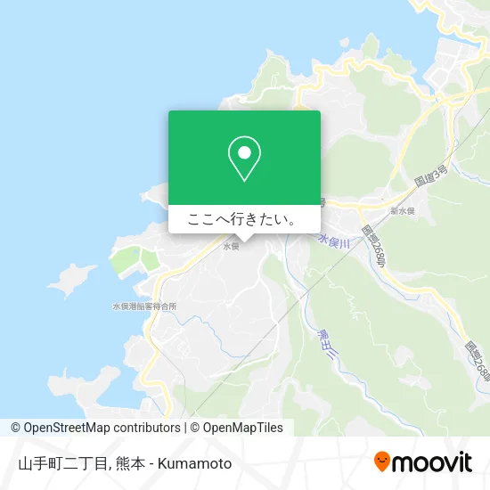 山手町二丁目地図