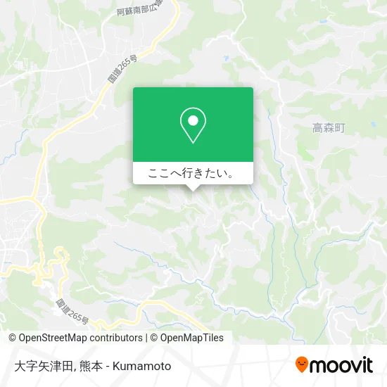 大字矢津田地図