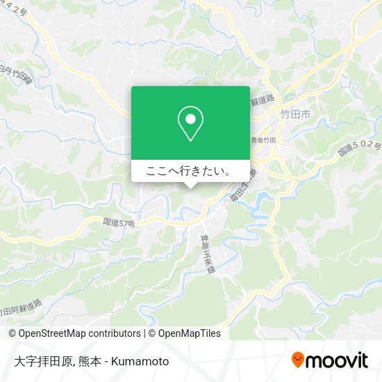 大字拝田原地図