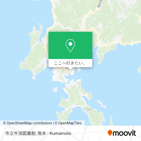 市立牛深図書館地図