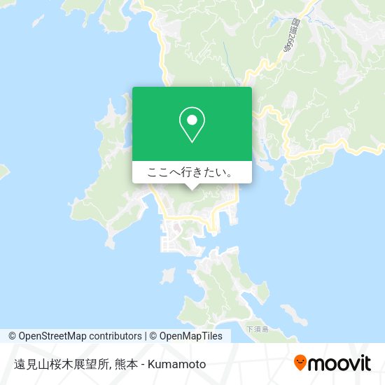 遠見山桜木展望所地図