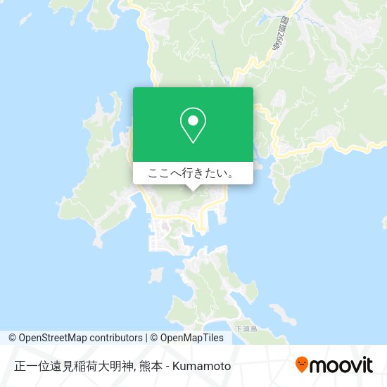 正一位遠見稲荷大明神地図