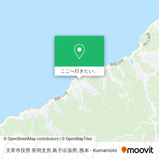天草市役所 有明支所 島子出張所地図