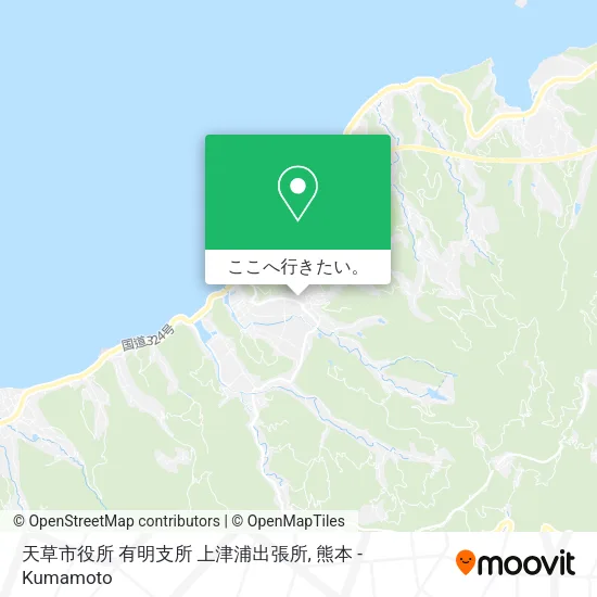 天草市役所 有明支所 上津浦出張所地図